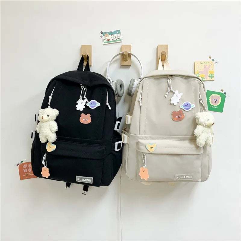 Ladies Backpacks Teen Boys Girls Harajuku Student School Bags