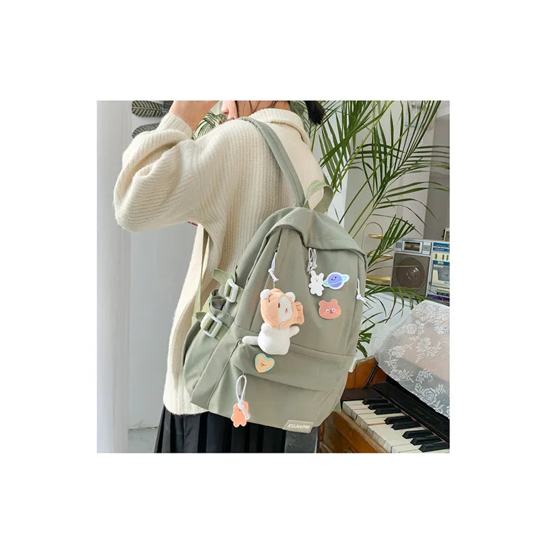 Ladies Backpacks Teen Boys Girls Harajuku Student School Bags