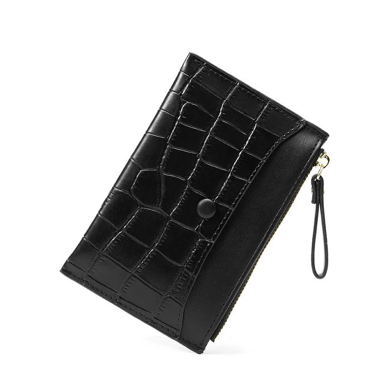 Women's Clutch Wallet Small Leather Purse Money Clip Bag