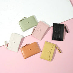 Women's Clutch Money Clip Wallet Small Leather Purse