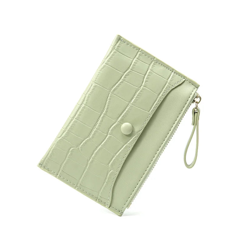 Women's Clutch Wallet Small Leather Purse Money Clip Bag