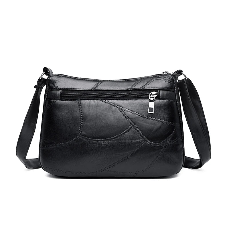 Soft Sheepskin Leather Shoulder Bag Tassel Female Handbag
