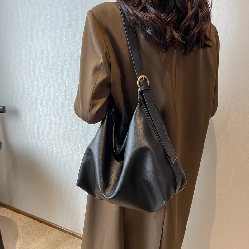 Women's Casual Shoulder Bag Soft Leather Crossbody Tote Handbag