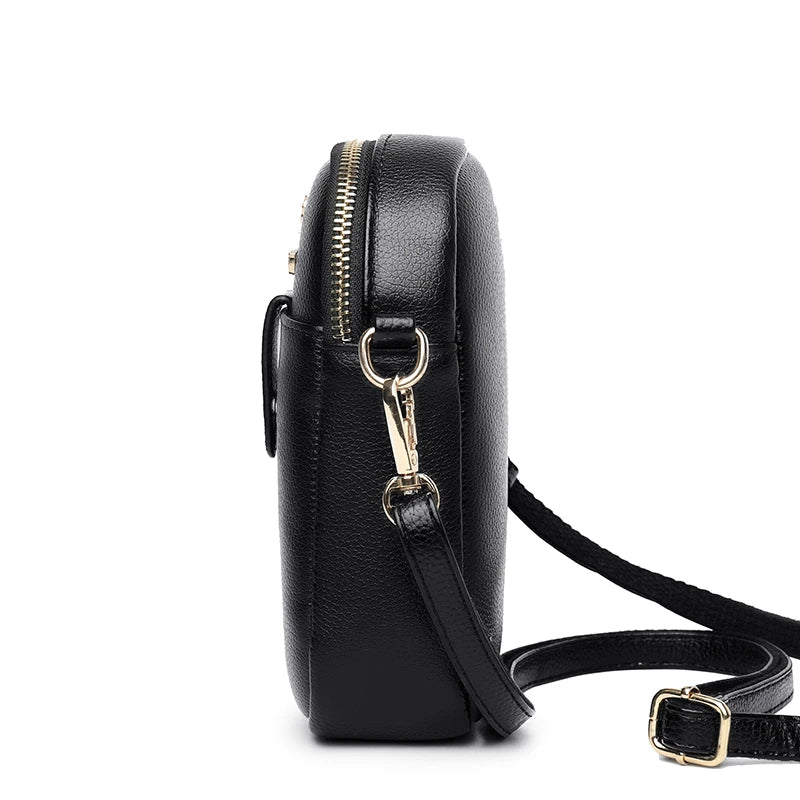 Ladies Cheap Handbags Leather Mobile Phone Bag Women's Shoulder Bags