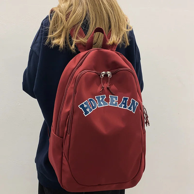 Nylon Women School Bag Girl Travel Backpack Female Laptop Student Bag