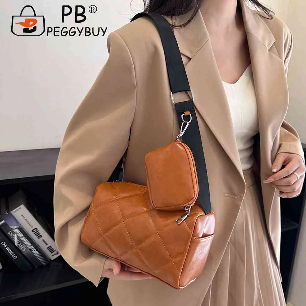 Women's Crossbody Bag with Small Purse Shoulder Bag for Shopping Trip