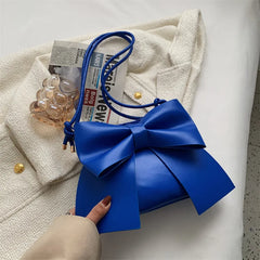 Women's Big Bowknot Shoulder Handbag Large Capacity Tote Bag