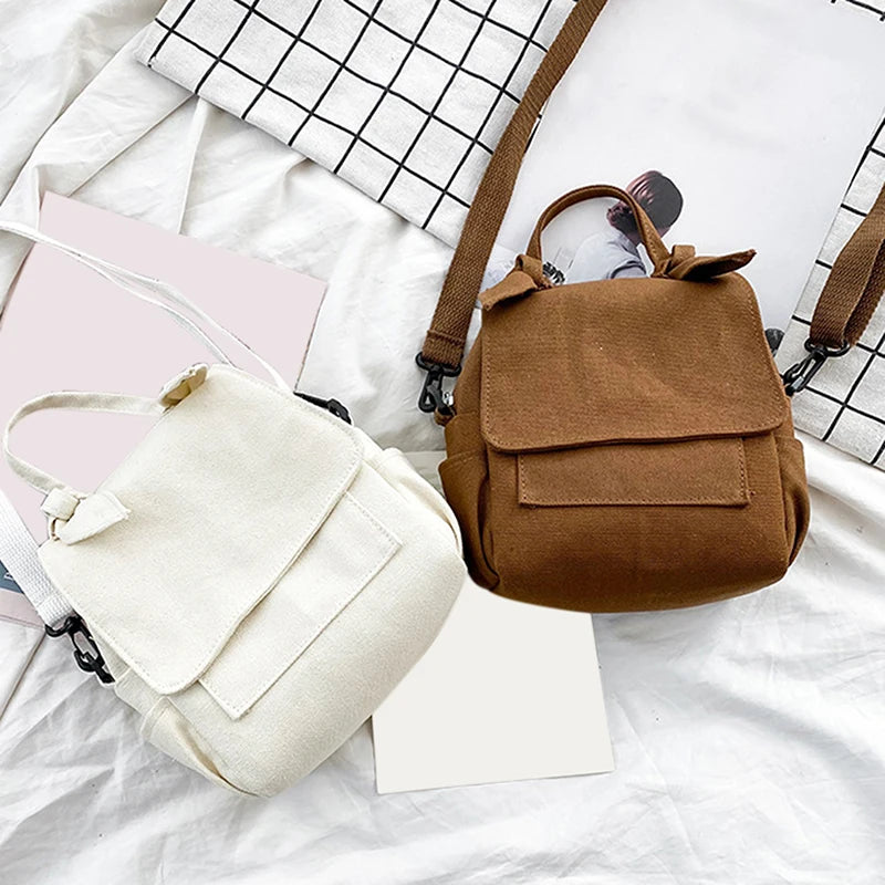 Women's Canvas Shoulder Bag for Phone, Multifunctional Small Purse