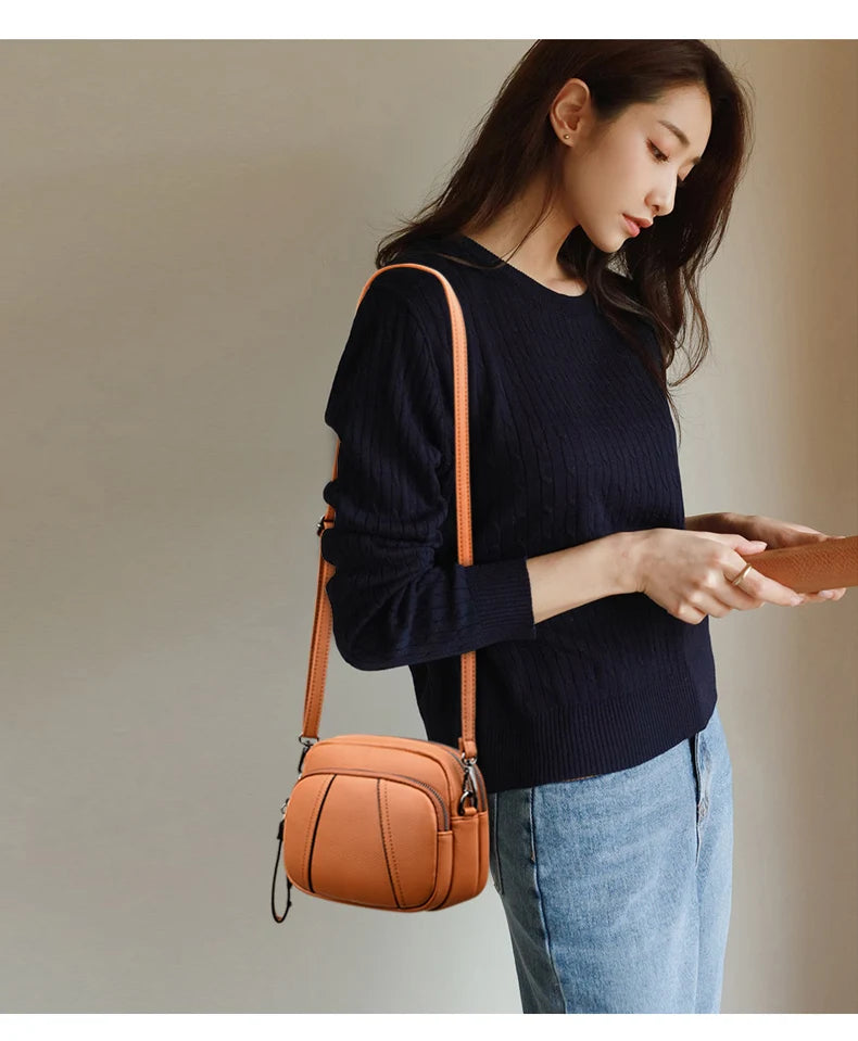 Women Crossbody Bag Shoulder Handbag PU Leather Messenger Bag