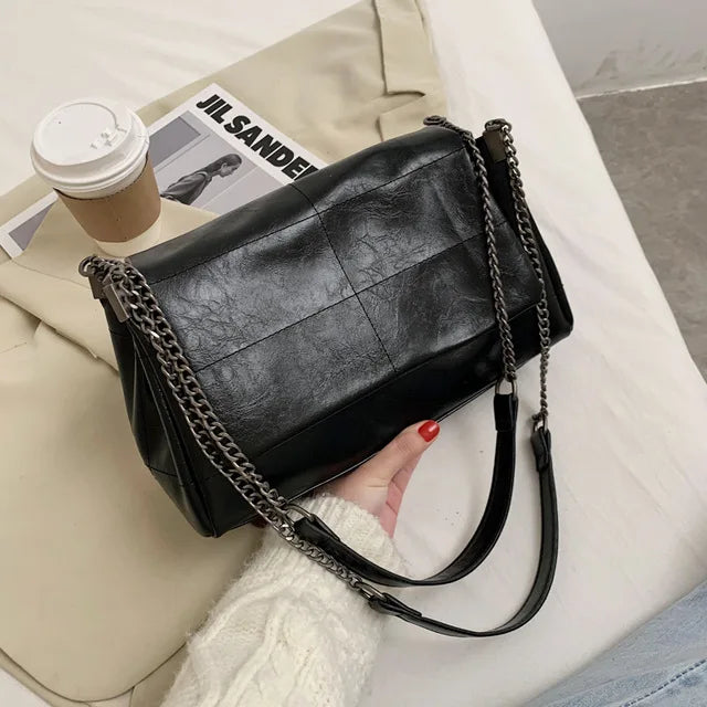 Ladies Folding Chain Crossbody Bag Shoulder Bag Female Handbags With Handle