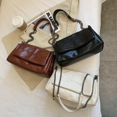 Ladies Folding Chain Crossbody Bag Shoulder Bag Female Handbags With Handle