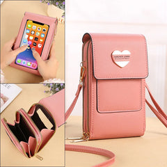 Multifunction Touch Screen Mobile Phone Bag Vintage Single Shoulder Bag