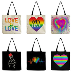 Summer Tote Bag for Women Love Is Love