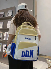Nylon Vintage Backpack Laptop Girl Travel Bag Female College Student Backpack