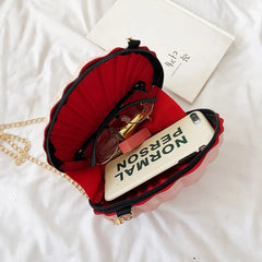 One-Shoulder Sequined Shell Bag Chain Small Bag