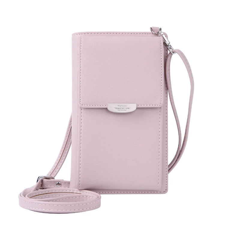 Women's One Shoulder Messenger Bag Large Capacity Phone Business Card Case
