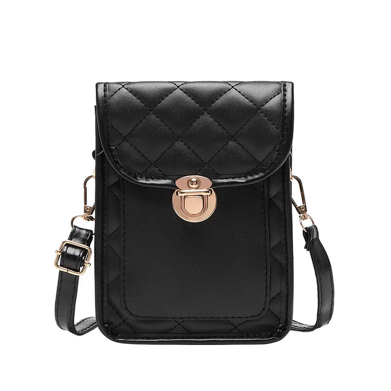 Retro Diamond Shoulder Messenger Bag for Women