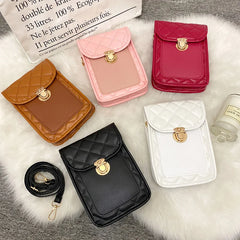 Retro Diamond Shoulder Messenger Bag for Women