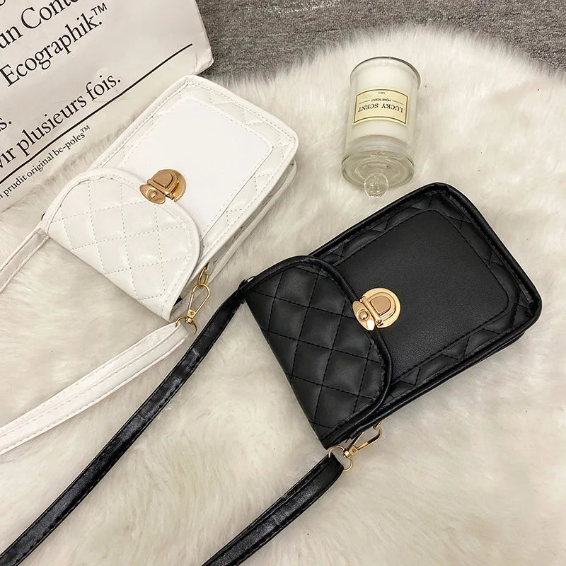 Retro Diamond Shoulder Messenger Bag for Women