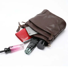 Women's Leather Shoulder Bag Purse Handbag with Packing Cubes