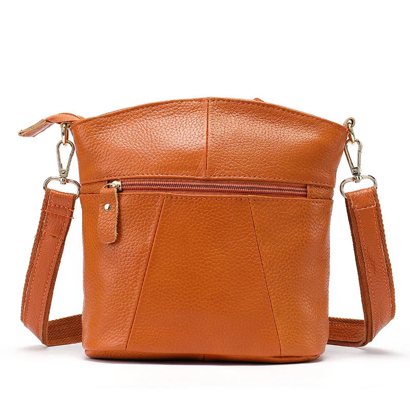 Women's Leather Shoulder Bag Purse Handbag with Packing Cubes