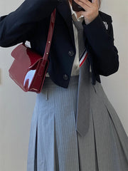 Ladies Retro Patent Leather Small Square Shoulder Messenger Bag