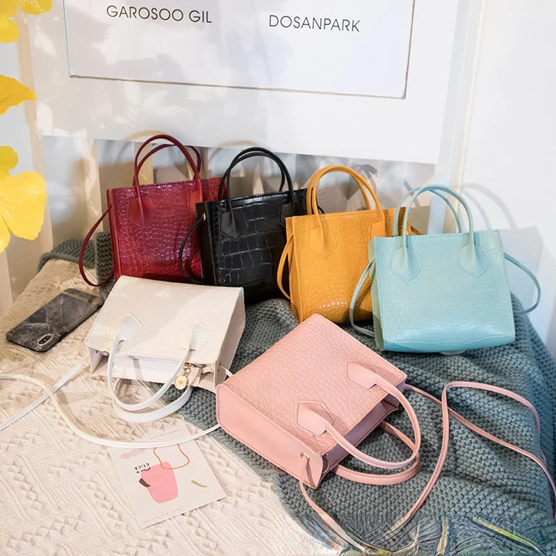 Crocodile Pattern Shoulder Bag Women Handbag Mini Bolso Mujer