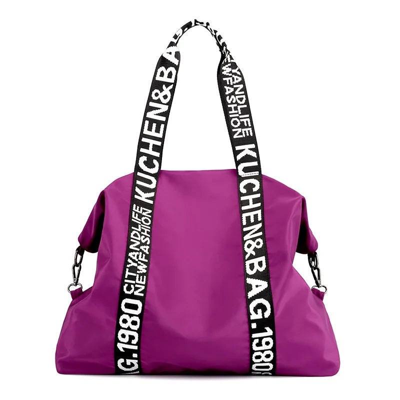Large Capacity Shoulder Bag Women's Handbag Nylon Travel Tote