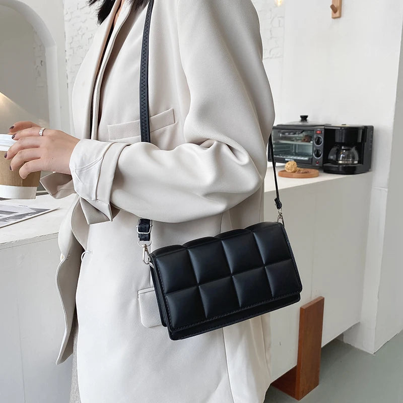 Solid Colour Shoulder Handbags Female Travel Cross Body Bag