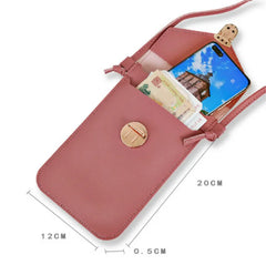 Women's Touch Screen Cell Phone Purse Shoulder Bag with Shoulder Strap