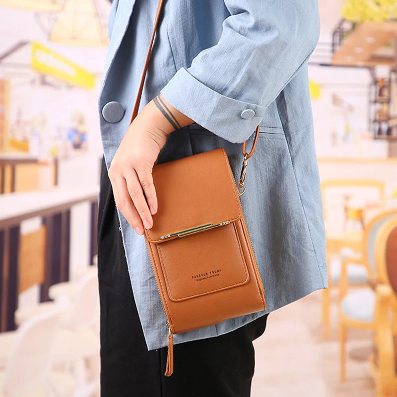 Women's Touch Screen Shoulder Bag Wallet