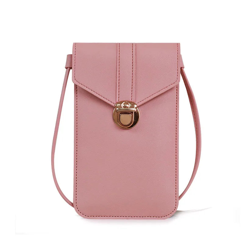 Women's Touch Screen Cell Phone Purse Shoulder Bag with Shoulder Strap