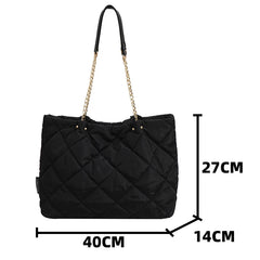 Women's Casual Shoulder Bag Winter Listing Plaid Quilted Handbag