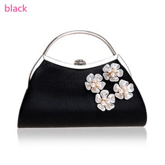 Ladies Wedding Candy Diamonds Chain Shoulder Bag Flower Evening Bags
