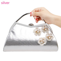 Ladies Wedding Candy Diamonds Chain Shoulder Bag Flower Evening Bags