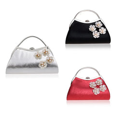 Ladies Wedding Candy Diamonds Chain Shoulder Bag Flower Evening Bags