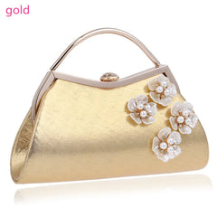 Ladies Wedding Candy Diamonds Chain Shoulder Bag Flower Evening Bags