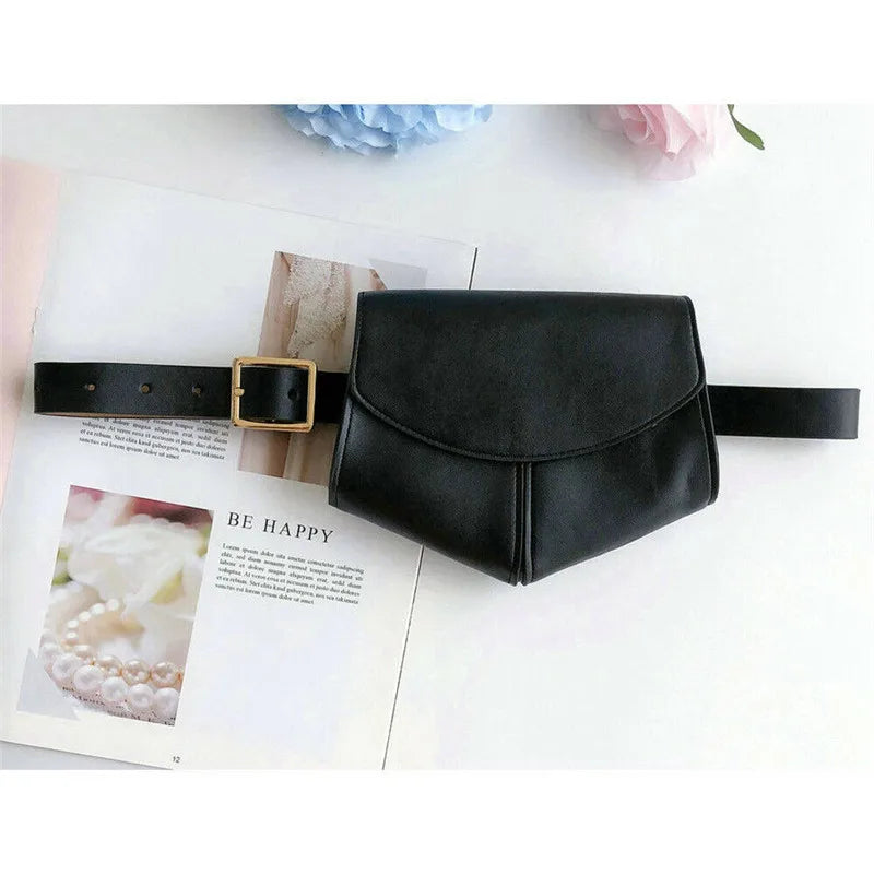 Leopard Waist Fanny Pack PU Leather Belt Bag Women
