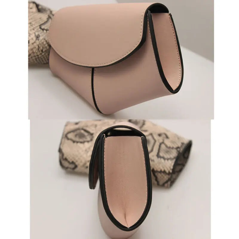 Leopard Waist Fanny Pack PU Leather Belt Bag Women