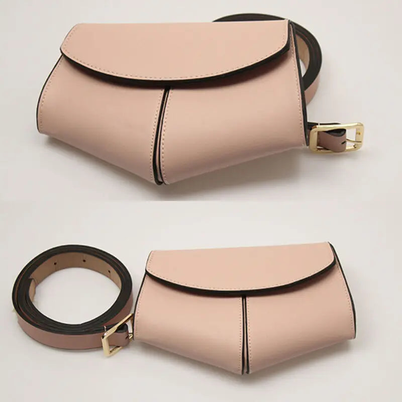Leopard Waist Fanny Pack PU Leather Belt Bag Women