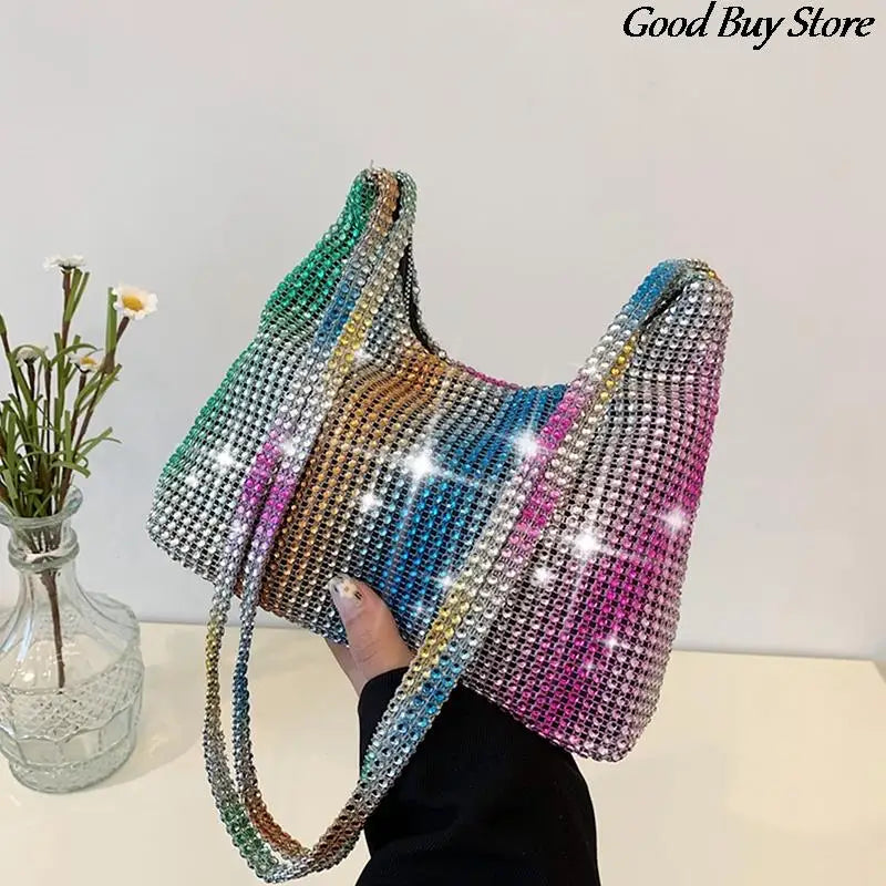 Diamond Rhinestone Handbag Evening Party Clutch Wedding Banquet Shoulder Bag