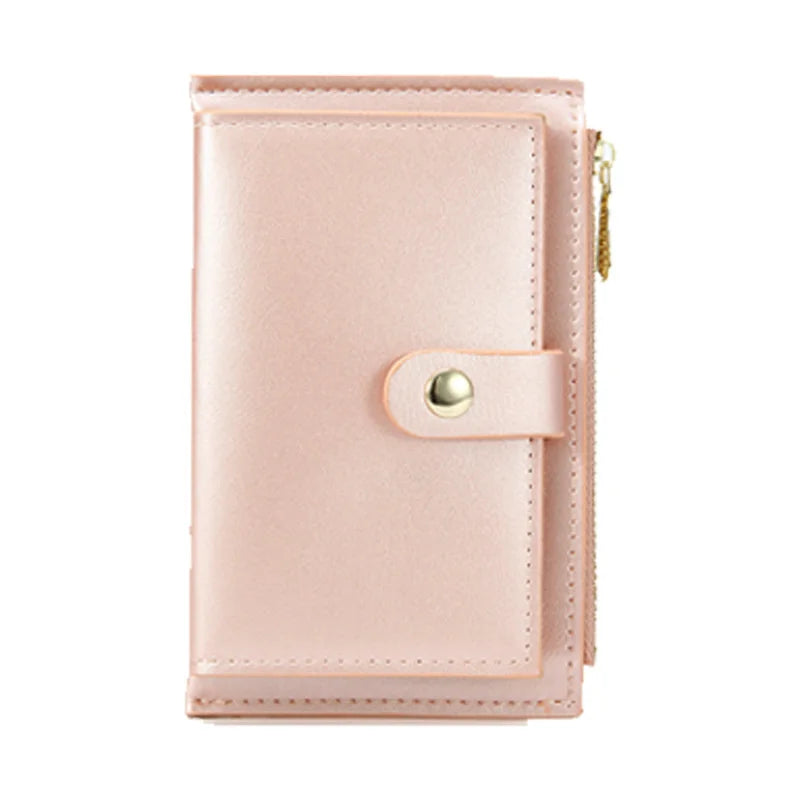 Lady Short Wallet PU Leather Clutch Bags Card Holder