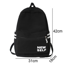 Lady Nylon Laptop Teen College Backpack Women School Bag