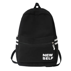 Lady Nylon Laptop Teen College Backpack Women School Bag