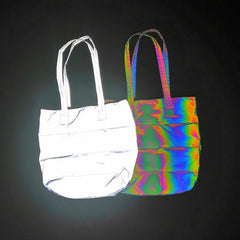 Reflective Holographic Tote Bag for Women