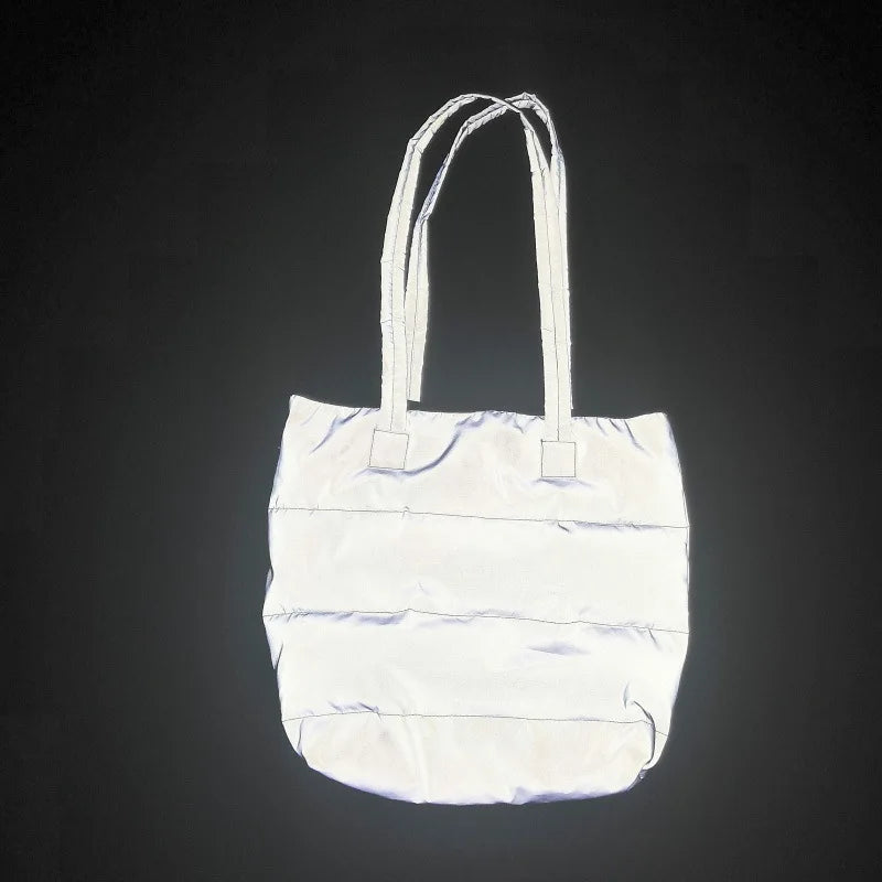 Reflective Holographic Tote Bag for Women