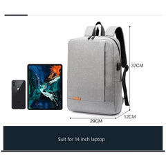 Men's Laptop Backpack Waterproof USB Charging Business Travel Bag