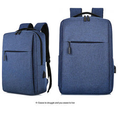 Men's Laptop Backpack with Raincoat and USB Charging