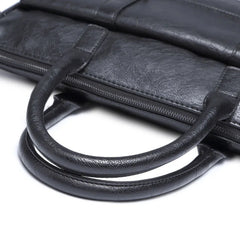 15.6 inch Laptop Bag Sleeve Case Men Handbag PU Leather Briefcase