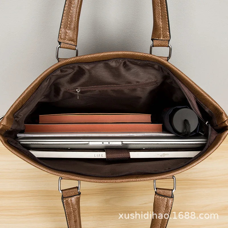 15 16 Inch Laptop Bag Briefcases Men Bag Shoulder Business Work Tote